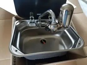 Sme-542 Dometic Va8005 8000 Square Stainless Steel Sink Glass Lid Ac542 Faucet Rv Camper