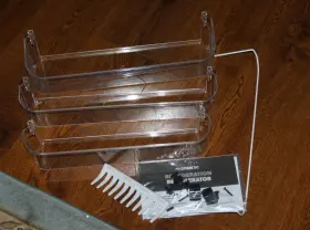 29325760655 Dometic Usa Replacement Fridge Door Bin Transparent Plastic 5 Pieces