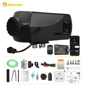 8751743 Drivepoint 12v 24v 8kw Diesel Air Heater Bluetooth App Lcd Thermostat Caravan Motorhome Rv
