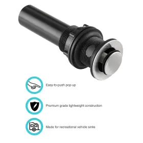 Df-pu202-sn Dura Faucet Df Pu202 Sn Rv Lav Sink Pop Up No Overflow