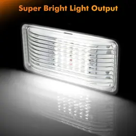 Ze129847g01 E-carpartstore 12v Light Fixture Led Rv Exterior Porch Utility Clear Lens With Switch Ze129847g01 E-carpartstore 12v Light Fixture Led Rv Exterior Porch Utility Clear Lens With Switch