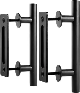 0102 Easelife Hdl X2 2 Pack 12 Inch Sliding Barn Door Handles And Pulls Black 0102 Easelife Hdl X2 2 Pack 12 Inch Sliding Barn Door Handles And Pulls Black