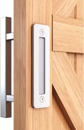 Hdl-0202 Easelife 12 Inch Stainless Steel Sliding Barn Door Handles Handle-square Silver Hdl-0202 Easelife 12 Inch Stainless Steel Sliding Barn Door Handles Handle-square Silver