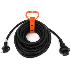 E16917cp700s Eccpp 36 Amp 25ft Rv Power Extension Cord Nema Tt-30p To L5-30r Twist Lock Connector #2
