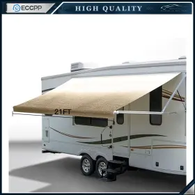 E17882cp322s Eccpp Yellow 8ft Rv Awning Fabric 21 Feet Length Camper Replacement Shade