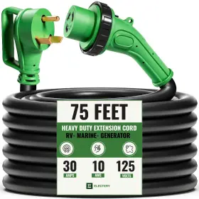 L530r Electery 060975641016 75ft 30a Rv Extension Cord Outdoor 10 Awg Twistlock Tt30p To L530r Electery 060975641016 75ft 30a Rv Extension Cord Outdoor 10 Awg Twistlock Tt30p To