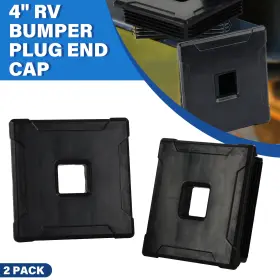 Atsc000006142 Elitewill 4 Inch 2 Pack Square Rubber Bumper Plug End Cap Cover For Rv Camper Trailer