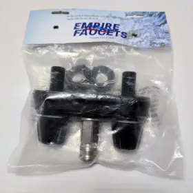 Empire Faucet 765227006470 Faucets Crd-empr-qdc-blk 4 Inch Rv Quick Disconnect Valve Two Handle New