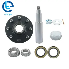 1003674 Etecgo Bearing Kit 8-lug 6.5 Inch Wheel Hub With Round #42 Spindle 1003674 Etecgo Bearing Kit 8-lug 6.5 Inch Wheel Hub With Round #42 Spindle