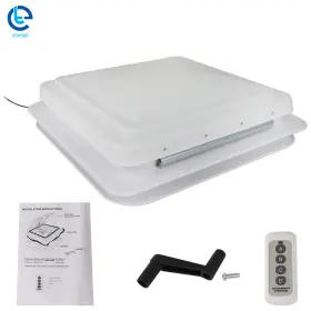 641562 Etecgo Fit For Rv/camper/trailer 14 Inch Remote Control Exhaust Rv Roof 12v Vent Fan White 641562 Etecgo Fit For Rv/camper/trailer 14 Inch Remote Control Exhaust Rv Roof 12v Vent Fan White