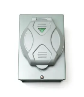 Rm50pb Everdevelop Electric Appliance Co Rv 50 Amp 125/250 6250/1200w Power Inlet Box Receptacle 3 Prong With Led Light