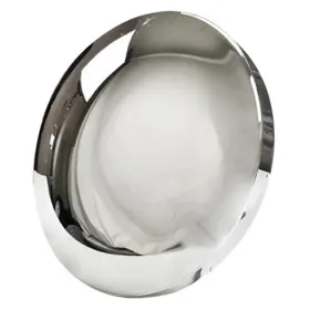 Ccm004 Excalibur Chrome Smooth Moon Cap For 13 Inch - 15 5-lug Conventional Style Steel Wheels 9.62
