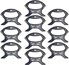 S6d550915n Exceart 10pcs Cord Organizer Set - Compact Plastic Cable Winder For Extension Black