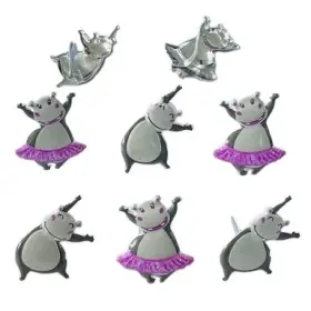 Qbrd2-1h6z9 Eyelet Outlet Shape Brads 12/pkg-hippo -