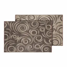 68860 Faulkner Faulkber Reversible 12 L X 9 W Brown Beige Polypropylene 68860 Faulkner Faulkber Reversible 12 L X 9 W Brown Beige Polypropylene