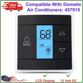 60482832 Fenglesha Rv Wall Thermostat Compatible With Dometic Used For Cool/heat/furnace Control