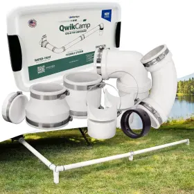 Fernco 018578055094 Qwikcamp Rv And Camper Sewer Waste Plumbing Connection System Kit With