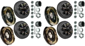 Ferro Distribution F02057 12 Inch Brake And Hub Kit 7k 4 Self Adjust Brakes Loaded Hubs