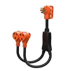 14-50p Ficstar 751390192171 Rv Y Adapter Cord 50 Amp To Two 30 Splitter M