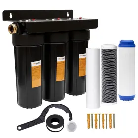 Rv-hld10-3 Filterelated Filter System Three Filters Included Reduces Sediment Chlorine Taste Odors Water
