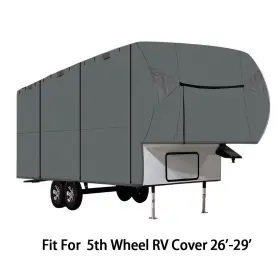 Firc3803380ss Firchassis 5th Wheel Rv Motorhome Camper Storage Cover 26ft-41ft Ft With Zipper Waterproof