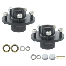 Firc6086360ss Firchassis #84 Spindle 5 On 5ft Trailer Hub Kit With Bearing For 3500 Lbs Axle