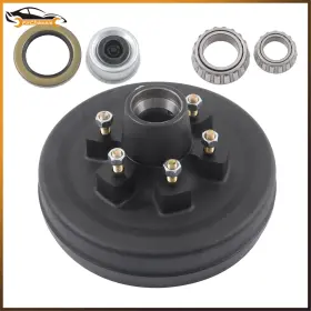 Firc7842520ss Firchassis 12 Inch X2 6 On 5.5 Trailer Brake Hub Drum Kit For 5200-6000 Lbs Axle