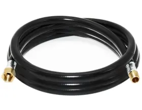 Flame King 100383-120 120 Inch Thermo Plastic Hose Assembly For Propane 3/8 Id Rv And Trailer
