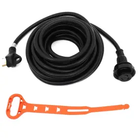 Fl16917at700s Flatroad 36 Amp 25ft Rv Power Extension Cord Nema Tt-30p To L5-30r Twist Lock Connector