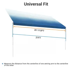 Fl178311oke Flatroad 20.1ft 8ft Waterproof Rv Awning Fabric Replacement For Camper Trailer Green Fade Fl178311oke Flatroad 20.1ft 8ft Waterproof Rv Awning Fabric Replacement For Camper Trailer Green Fade