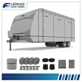 Fl182186road Flatroad Rv Cover 24ft-27ft Windproof Extra Thick Camper With Adhesive Repair Patches
