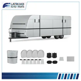 Fl182192road Flatroad Rv Cover 24ft-27ft Windproof Extra Thick Camper With Adhesive Repair Patches Fl182192road Flatroad Rv Cover 24ft-27ft Windproof Extra Thick Camper With Adhesive Repair Patches