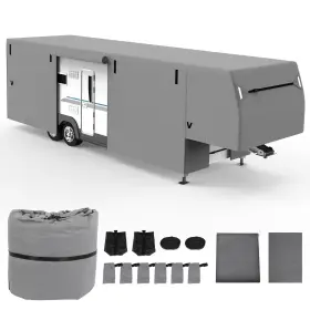 Fl18244at174ps Flatroad 28-31ft Non-woven Fabrics 5th Wheel Rv And Trailer Covers All-weather