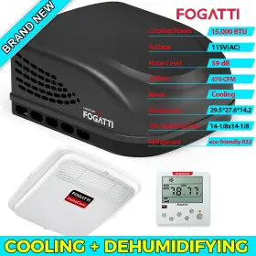 Faa150be Fogatti Rv Air Conditioner 15 000 Btu Non-ducted Rooftop Ac Unit For Camper Trailer Faa150be Fogatti Rv Air Conditioner 15 000 Btu Non-ducted Rooftop Ac Unit For Camper Trailer