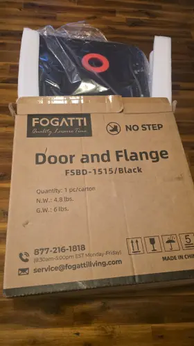 Fogatti Fswd-1515 Black 12 1/2 Inch X Water Heater Access Door And Flange Rv