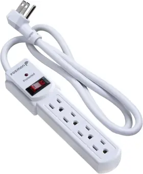 C-10723us Fosmon 4 Outlet Small Surge Protector Power Strip - 3ft Short 1 Pack C-10723us Fosmon 4 Outlet Small Surge Protector Power Strip - 3ft Short 1 Pack