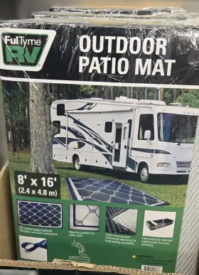 590-6066 Fulltyme Rv Outdoor Patio Mat 8 X 16 B 590-6066 Fulltyme Rv Outdoor Patio Mat 8 X 16 B