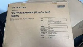 Fho24sdsf-bl Furrion 23.5 Inch 12v Rv Range Hood Black Ducted
