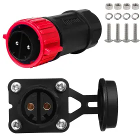 Ip67 Gairen 774527011688 50 Amp Industrial Connector 8awg 2 Pin Waterproof Plug And Recepta