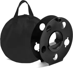Garfatolrv 770523957128 Portable Heavy Duty Cord Storage Reel Easy To Use With Center Large Black Garfatolrv 770523957128 Portable Heavy Duty Cord Storage Reel Easy To Use With Center Large Black