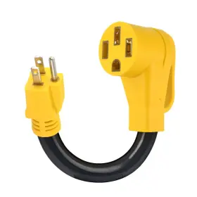 Ed-15m50f Geekstop 50a To 15a Rv Power Adapter Cord Plug Nema 14-50r 5-15p For Trailer Camper A16