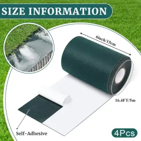 Oc-gersoniel-3282 Gersoniel 4 Rolls 6 In X 16.5 Ft Artificial Grass Tape Green #2