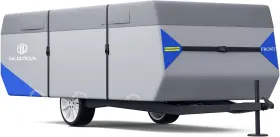 Glopda 752574776088 Pop Up Camper Cover 8ft-10ft Heavy Duty 7-layer Waterproof Rv Trailer