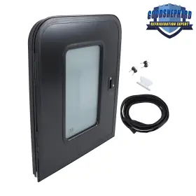 Gp1087294dh Goodshepherd18 30 Inch W 36 H Black Driver Side Rv Entry Door Tear Drop Trailer With Dot