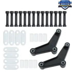 Gp1090952dh Goodshepherd18 For 1-3/4 Inch Double Eye Spring Tandem Trailer Camper Axle Shackle Equalizer Kit Gp1090952dh Goodshepherd18 For 1-3/4 Inch Double Eye Spring Tandem Trailer Camper Axle Shackle Equalizer Kit