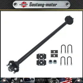 Gm1996446g Gostang New For 2000 Lb Trailer Axle 5 Lug-4.5ft 47.5ft Hub Face Pitch With U-bolt Kit
