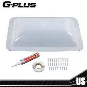 Gpl42566 Gplusmotor Rv Camper Skylight Exterior Cover 25.8 Inch X17.8 X4.5 Roof Top White Plastic