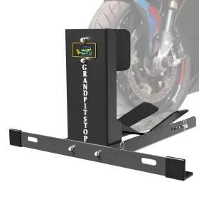 Grand Pitstop Wcuni-v2 Universal Wheel Chock For Motorcycle Stand Trailer Complete