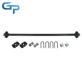 Gre1956900 Greatparts 2k 2000lbs Trailer Axle 4 Lug-4ft 56.5ft Hub Face 46.5ft Spring Center With U-bolt