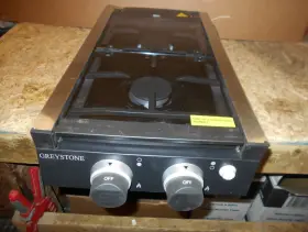 Ggh12d2ma1b-bl Greystone Cooktop 2 Burner Black With Glass Cover Free Ship 13a Ggh12d2ma1b-bl Greystone Cooktop 2 Burner Black With Glass Cover Free Ship 13a